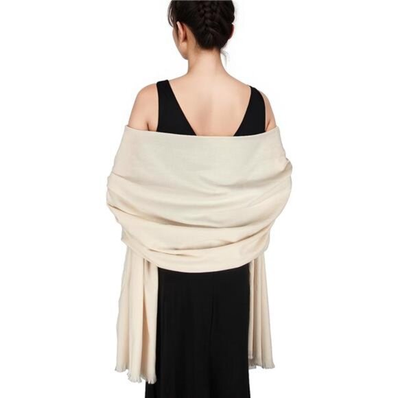 Womens Pashmina Shawl Scarf Winter Wrap Large Soft Evening Dress Wedding Wrap - Picture 7 of 7